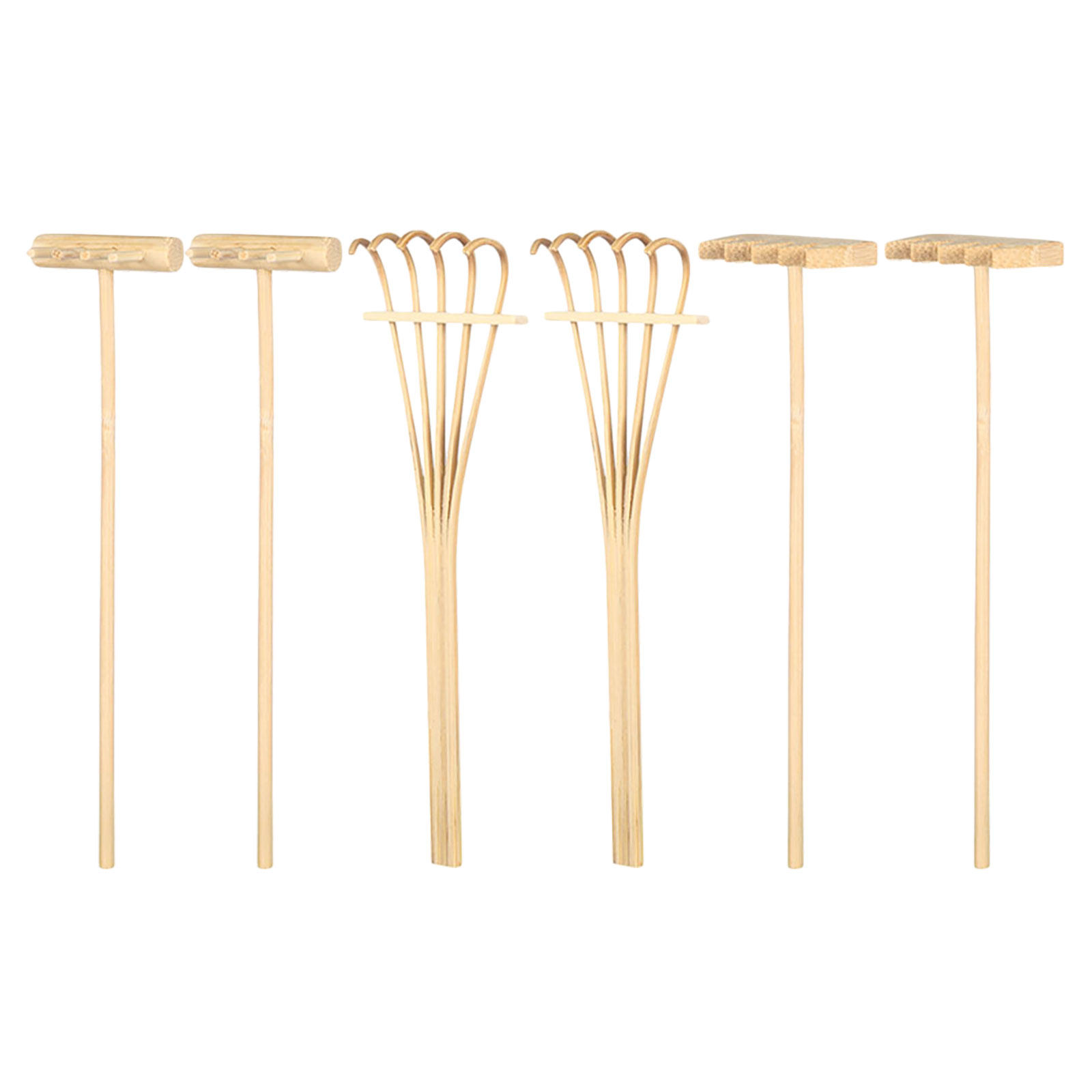 Zen Gardening Tools - Ensemble de 6 mini râteaux à
