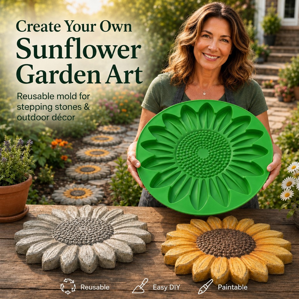 Gardening Tools Usa - Ensemble de moules en béton pour