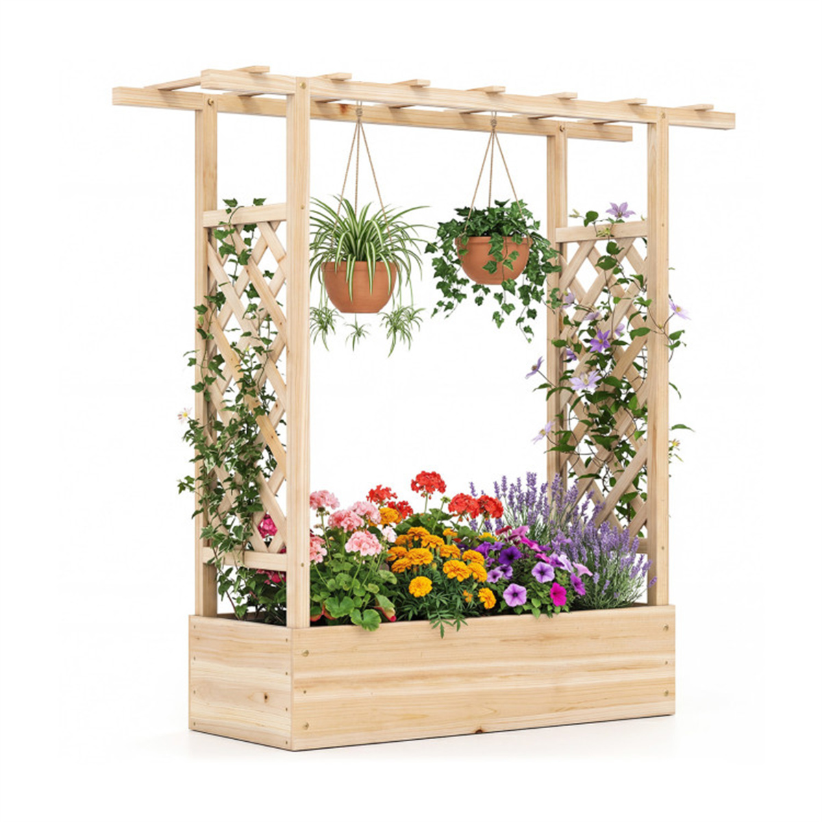 Raised Bed Planter Box - Bac de jardin surélevé en bois