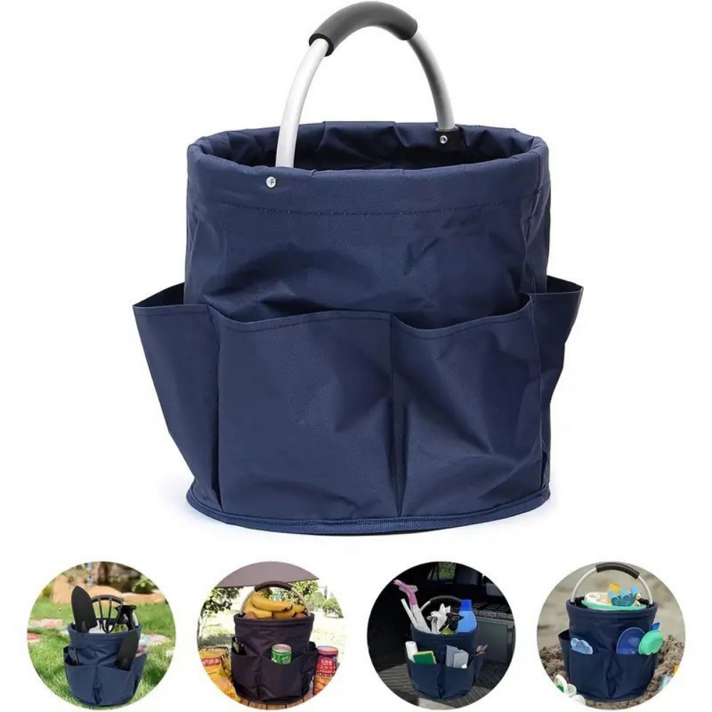 Gardening Tools Basket - Panier portable pliable d'extérieur, panier de