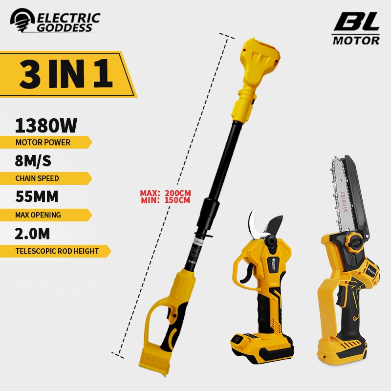 Gardening Tools Usa - Tronçonneuse électrique sans balais de 6
