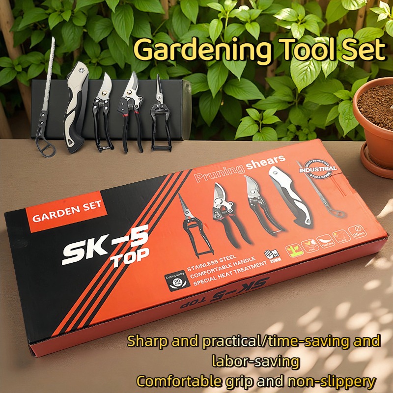 Gardening Tools Kit For Home Garden - Ensemble de 5 outils de jardinage