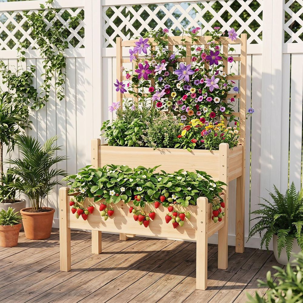 Bac à légumes surélevé à 2 niv - Raised Bed Planter Box avis et prix