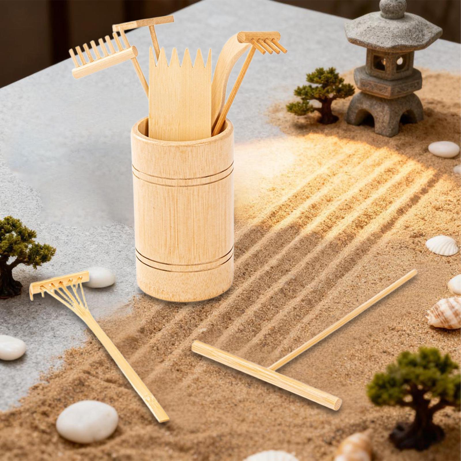 8 pièces Mini râteau à sable Z - Zen Gardening Tools avis et prix