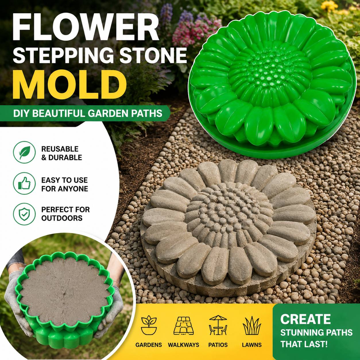 Ensemble de moules en béton po - Gardening Tools Usa avis et prix