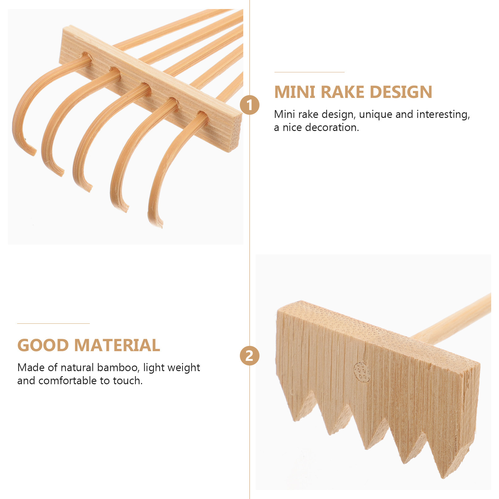 Ensemble de 3 mini râteaux en  - Zen Gardening Tools avis et prix
