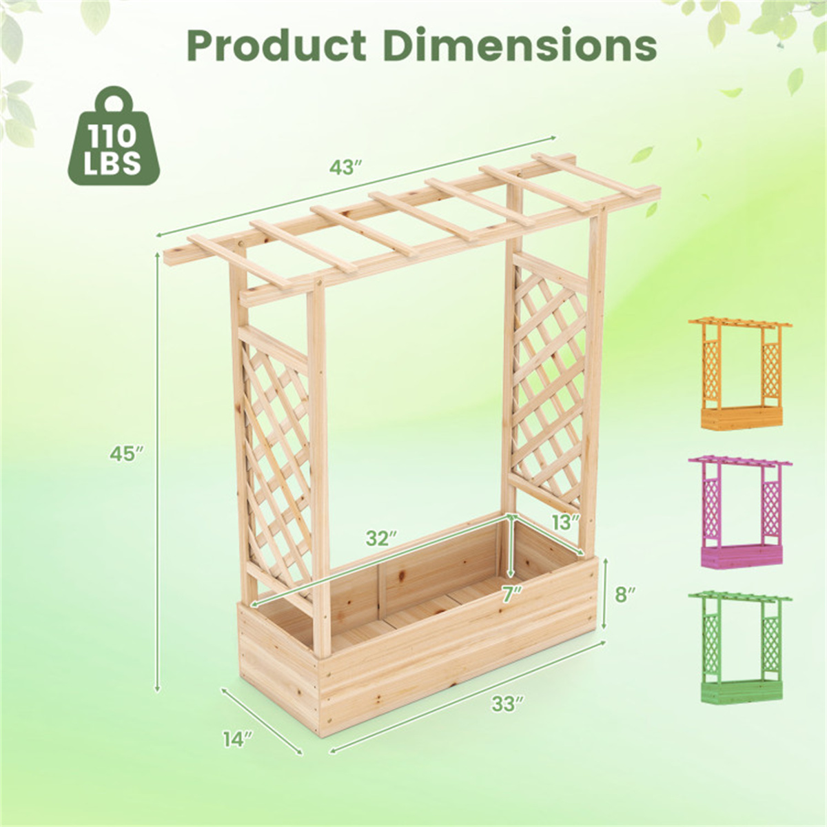 Bac de jardin surélevé en bois - Raised Bed Planter Box avis et prix