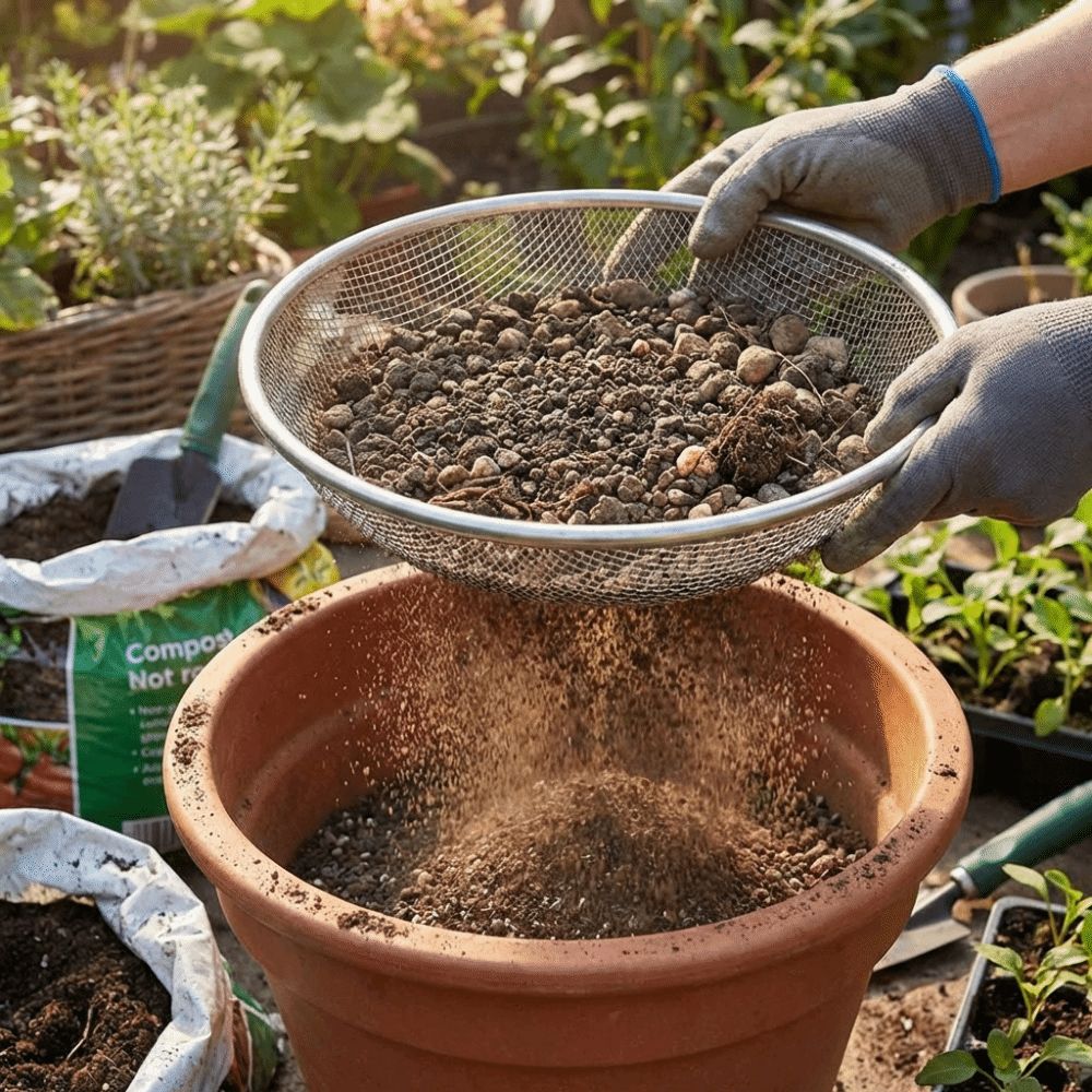 Tamis de jardinage rond en mai - Gardening Tools Basket avis et prix