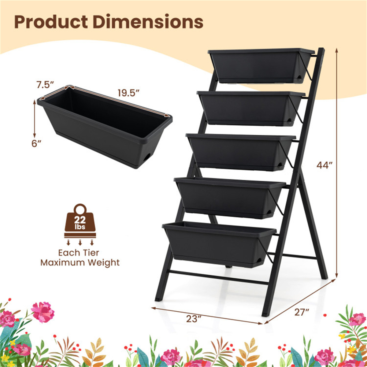 Jardinière surélevée verticale - Raised Bed Planter Box avis et prix