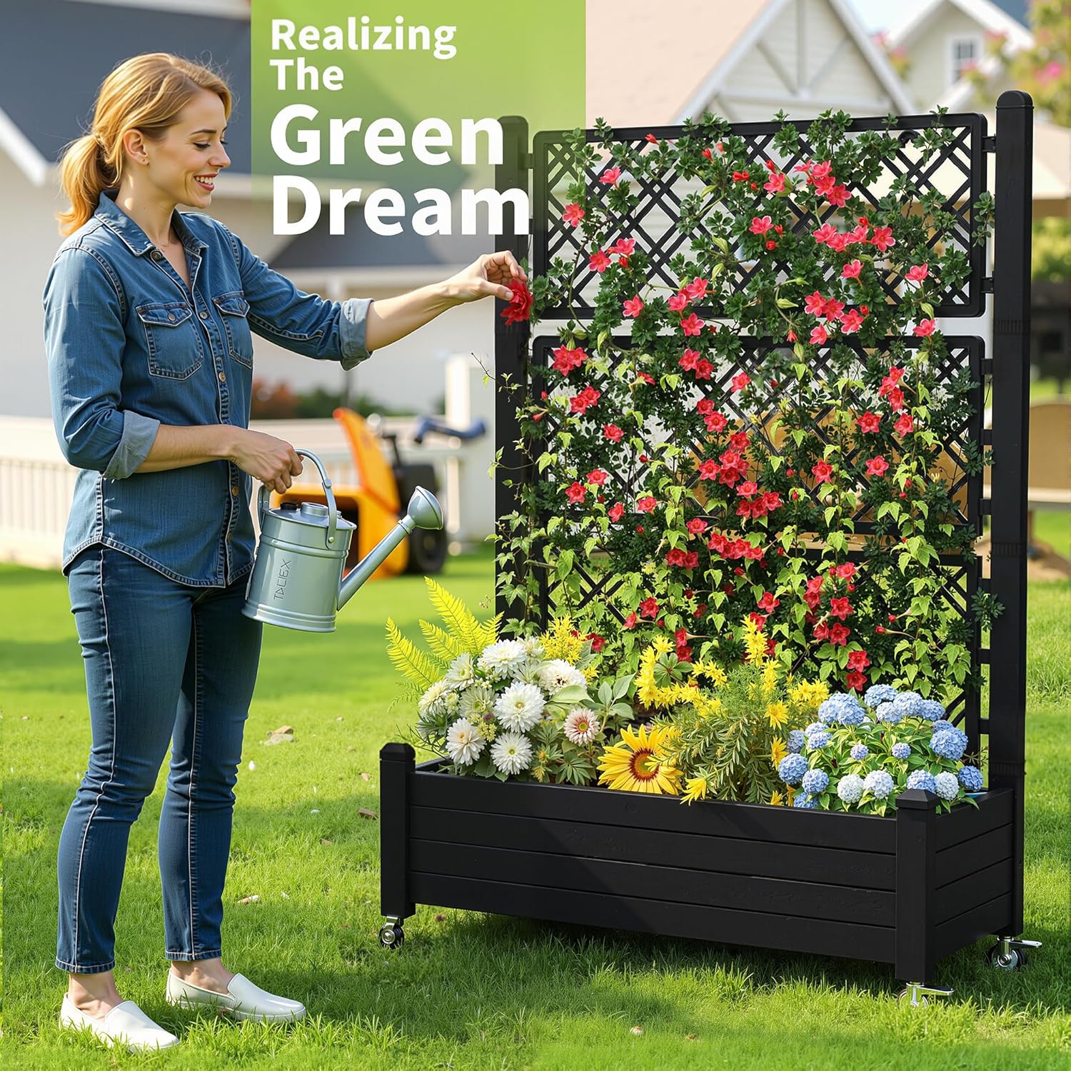 Bac de jardin surélevé avec tr - Raised Bed Planter Box avis et prix