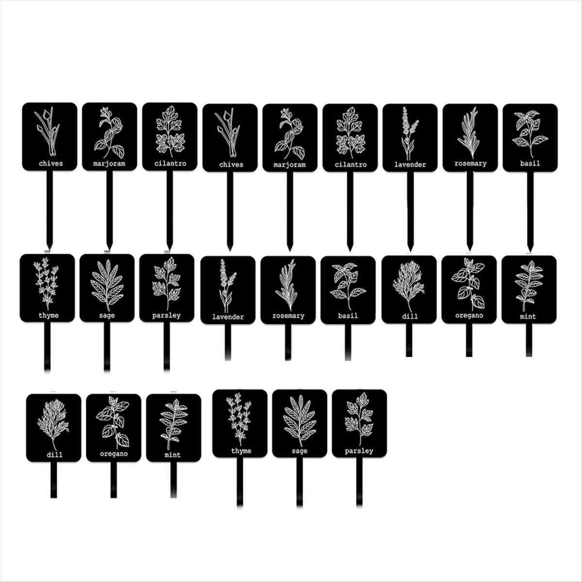 AA14 24 étiquettes de plantes  - Gardening Tools With Names avis et prix